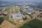 Photos aériennes de Augny (57176) | Moselle, Lorraine, France - Photo réf. E175109 - Etat d'avancement du chantier Amazon de Metz en Juillet 2021