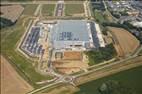 Photos aériennes de Augny (57176) | Moselle, Lorraine, France - Photo réf. E175110 - Etat d'avancement du chantier Amazon de Metz en Juillet 2021