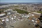 Photos aériennes de "parc" - Photo réf. E178824 - Les prparatifs de la foire des Quatre jours au parc des expositions du Mans