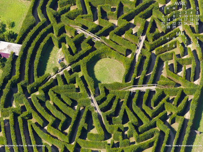 Le labyrinthe du Parc de Thoiry (Yvelines)