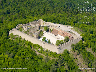 Le château du Hohlandsbourg à Wintzenheim (Haut-Rhin)