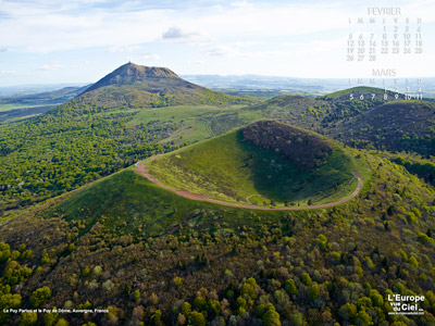 Puy Pariou et le Puy de Dôme (Auvergne)