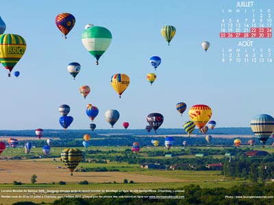 Vue aérienne du Lorraine Mondial Air Ballons 2009 à Chambley (Meurthe-et-Moselle)