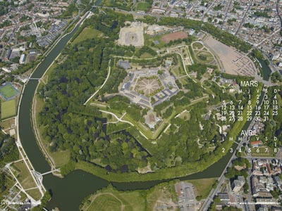 La Citadelle de Lille vue du ciel