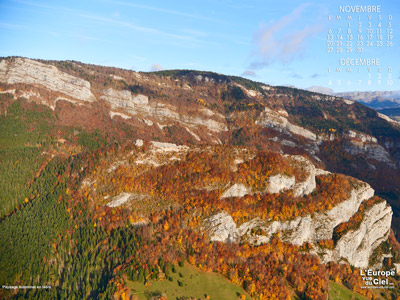 Paysage automnal en Isère