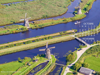 Moulins à vent de Kinderdijk, Pays-Bas