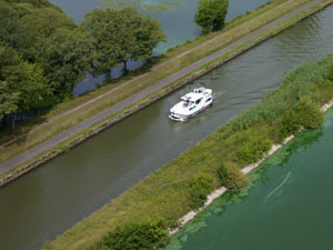Photo aérienne canal