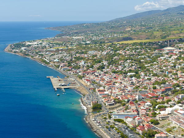 Photo aérienne de Basse-Terre (Guadeloupe)