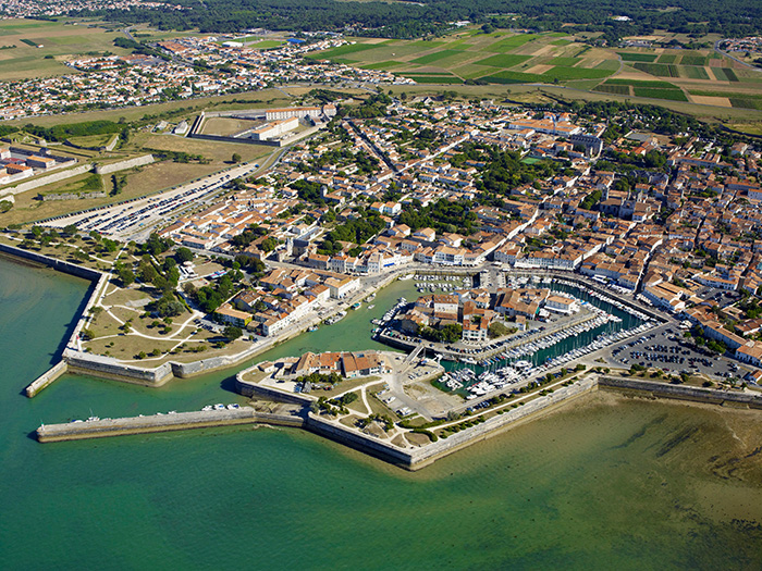 Vue aérienne de l'Île de Ré