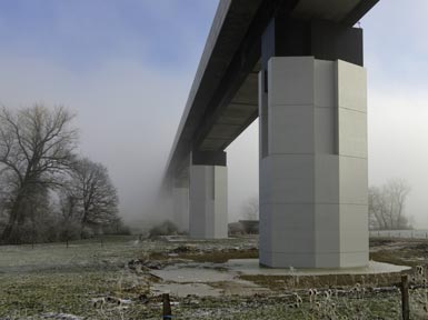 Photo aérienne chantier LGV EST phase 2