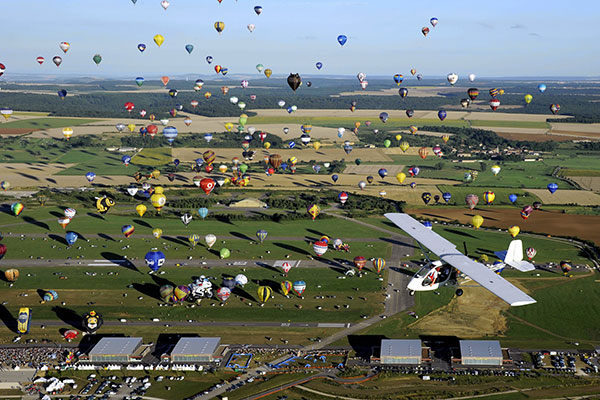 Photo aérienne du Lorraine Mondial Air Ballons 2013