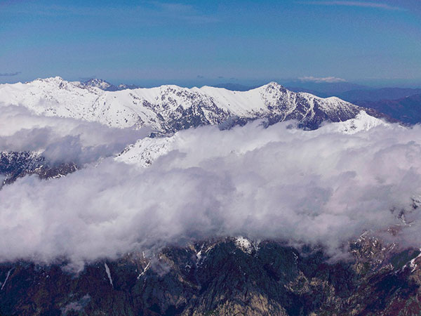 Photo aérienne du Monte d'Oro en Haute Corse