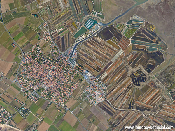 Le village de Ars-en-Ré situé sur l'île de Ré