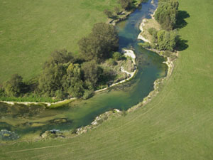 Photo aérienne cours d'eau, fleuves et rivières
