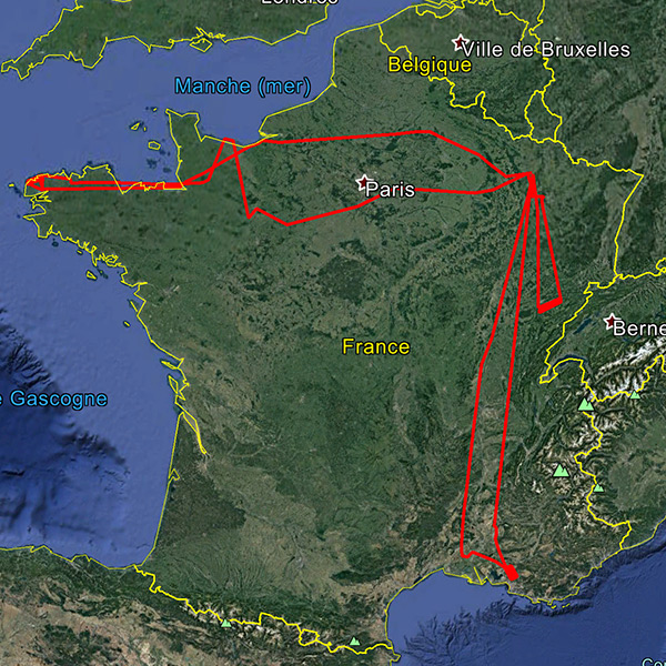 Parcours de vol Green Observer