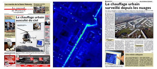 Thermographie aérienne  - Le chauffage urbain surveillé depuis les nuages