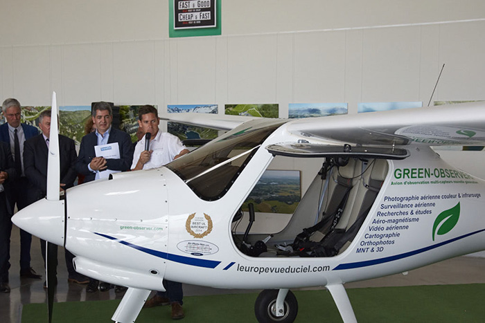 Visite du Président de la Région Grand Est à L'Europe Vue du Ciel