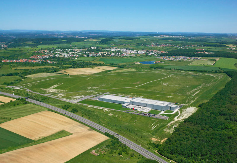 Simulation 3D vue aérienne zone industrielle Simulation 3D vue aérienne zone industrielle