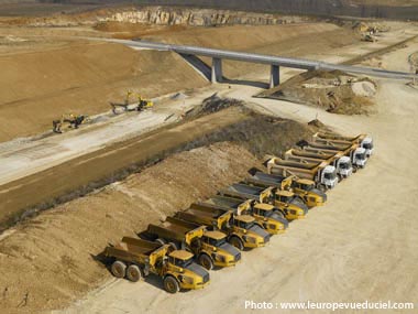 Chantier de la LGV Rhin-Rhône