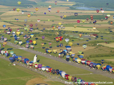 Photographie aerienne Lorraine Mondial Air Ballon