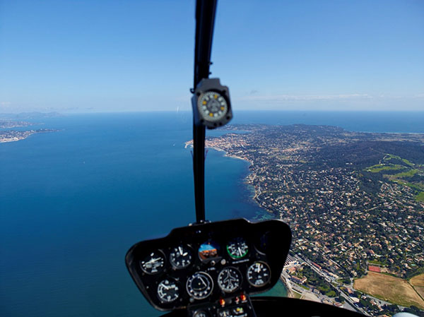 Vue aérienne de la presqu'île de Saint-Tropez