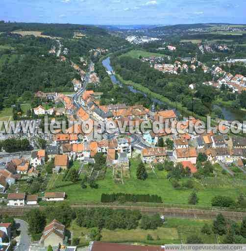 Photo aérienne de Sarreguemines