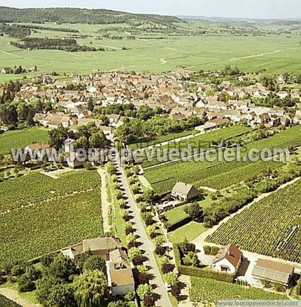 Photo aérienne de Puligny-Montrachet