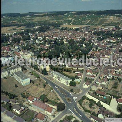 Photo aérienne de Chablis