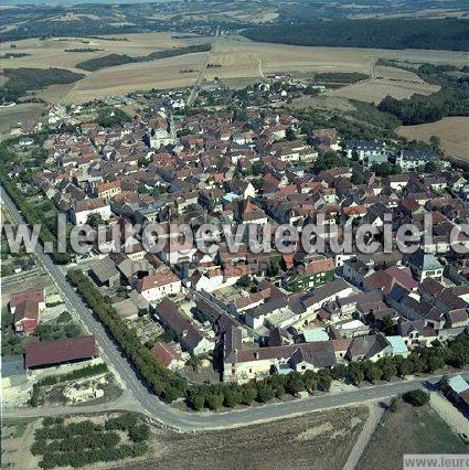 Photo aérienne de Coulanges-la-Vineuse