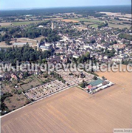 Photo aérienne de Saint-Fargeau