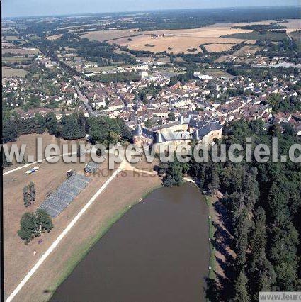 Photo aérienne de Saint-Fargeau