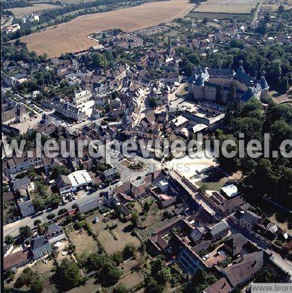 Photo aérienne de Saint-Fargeau