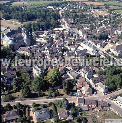 Photo aérienne de Saint-Fargeau