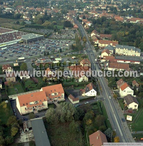 Photo aérienne de Sarreguemines