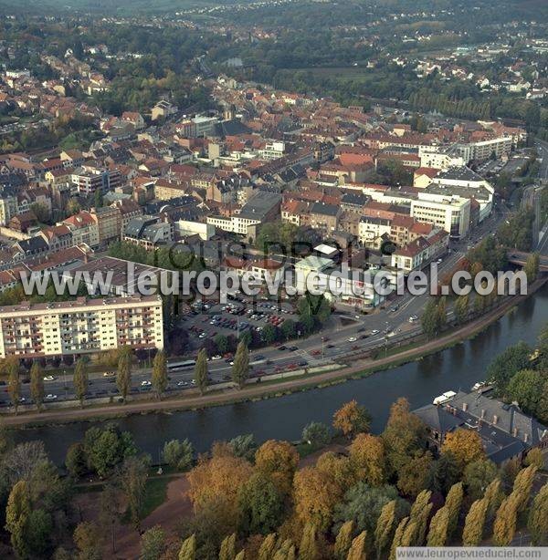 Photo aérienne de Sarreguemines