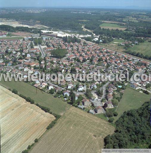 Photo aérienne de Damparis