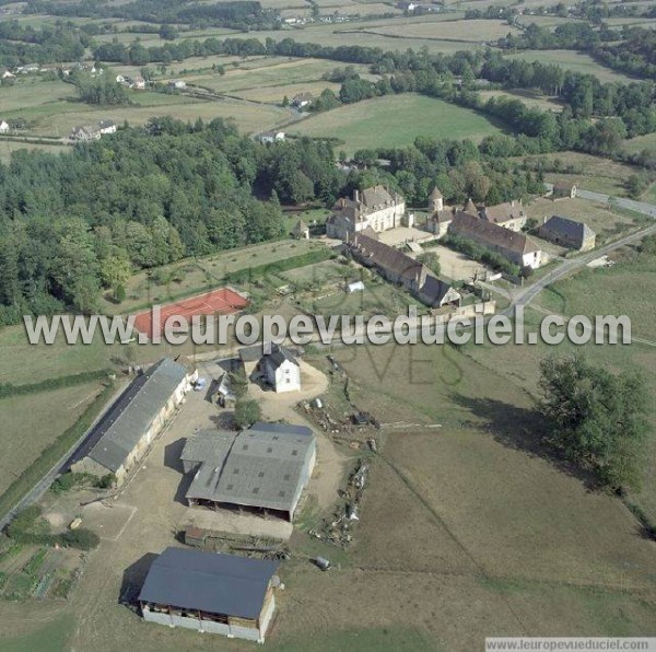 Photo aérienne de La Celle-en-Morvan