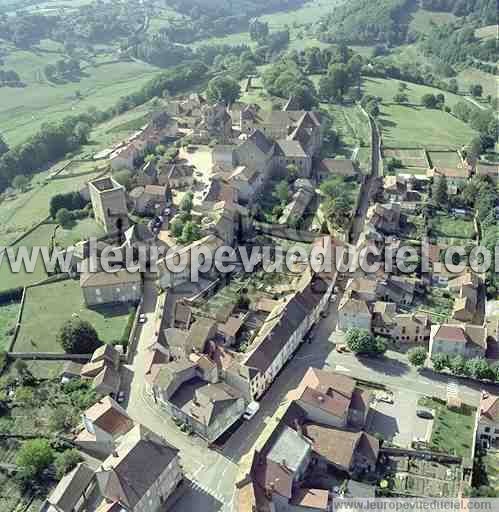 Photo aérienne de Semur-en-Brionnais