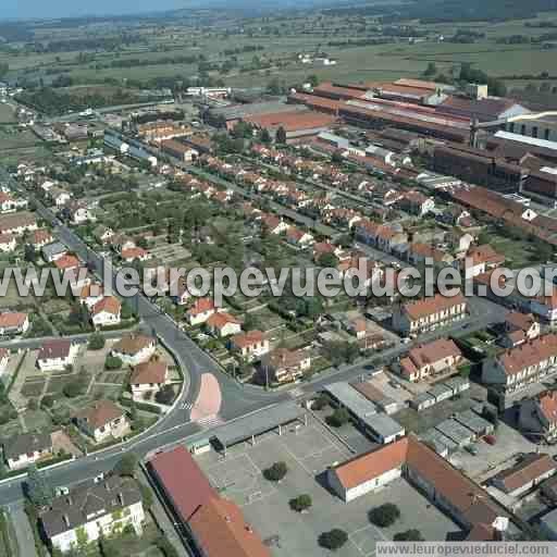 Photo aérienne de Gueugnon