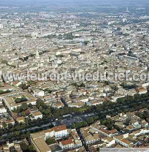 Photo aérienne de Nîmes Photo aérienne de Nîmes