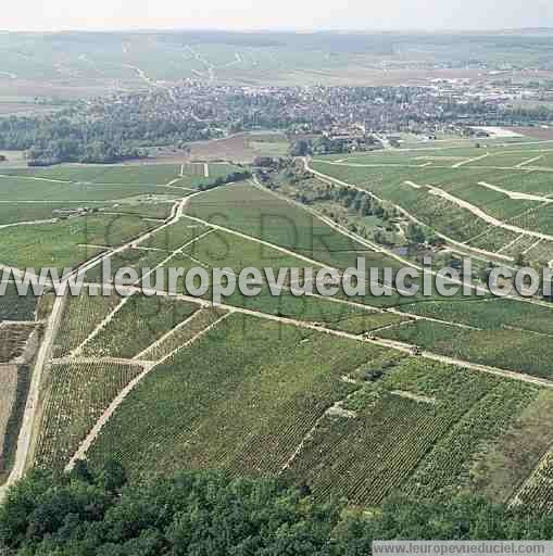 Photo aérienne de Chablis