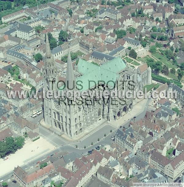 Photo aérienne de Chartres