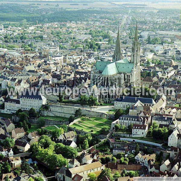 Photo aérienne de Chartres