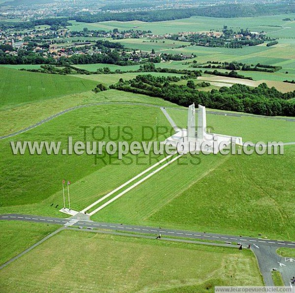 Photo aérienne de Vimy