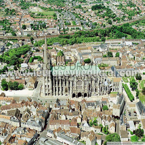 Photo aérienne de Chartres