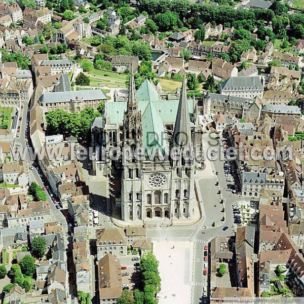 Photo aérienne de Chartres