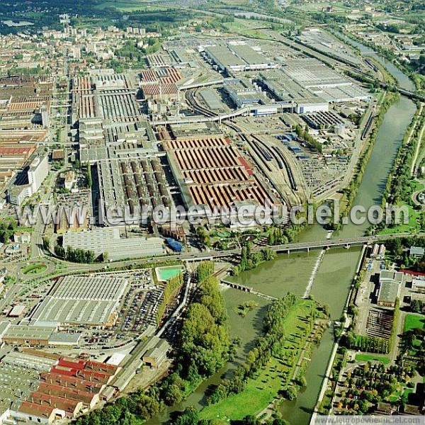 Photo aérienne de Sochaux