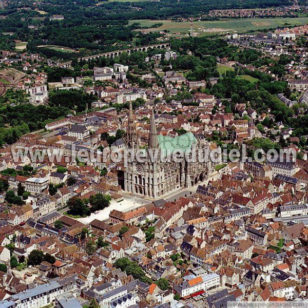 Photo aérienne de Chartres