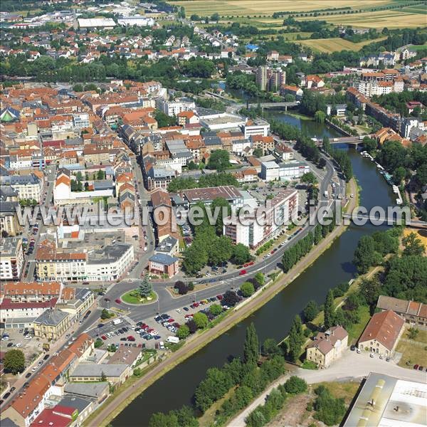 Photo aérienne de Sarreguemines