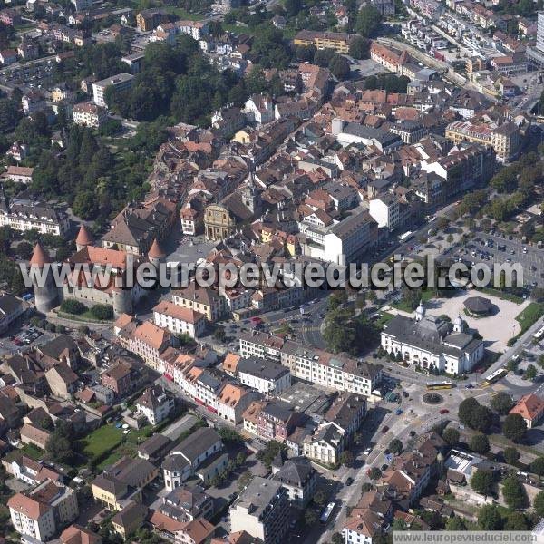 Photo aérienne de Yverdon-les-Bains